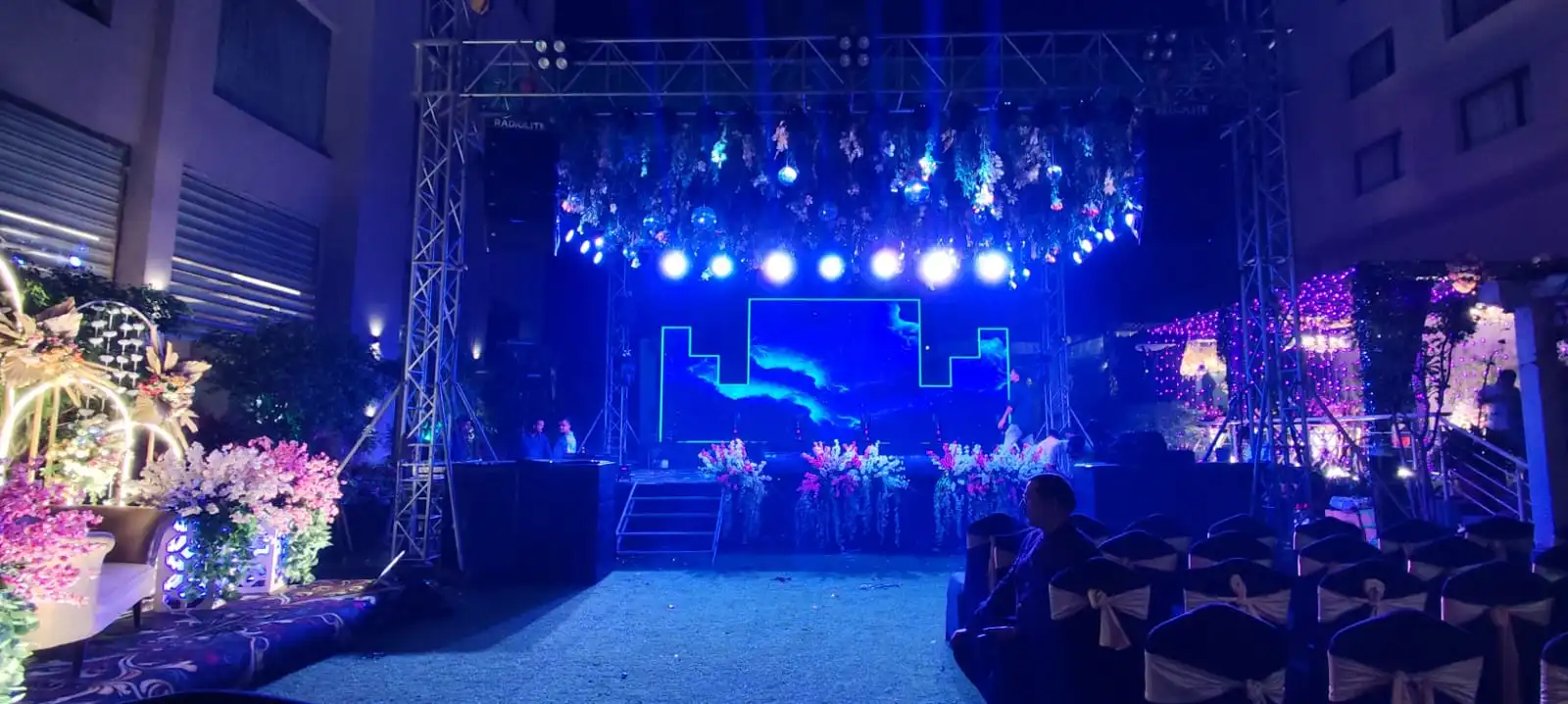 Wedding LED Wall Setup